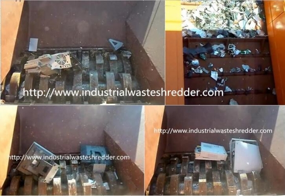 قیمت خوب کنترل رنگ PLC سفارشی خردکن صنعتی E Waste Shredder برای چاپگر ضایعات آنلاین