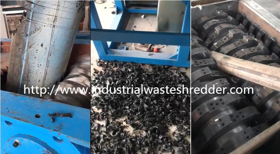 قیمت خوب ضایعات خردکننده دو شافت پلاستیک HDPE ضایعات ضد خوردگی برای لوله های زباله آنلاین