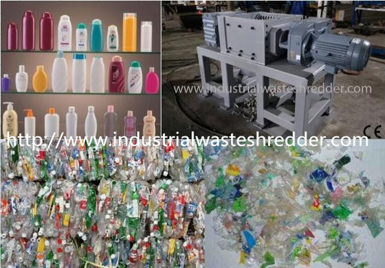 قیمت خوب صرفه جویی در فضا دستگاه خردکن بطری شامپو پلاستیک با تیغه فولادی بادوام آنلاین