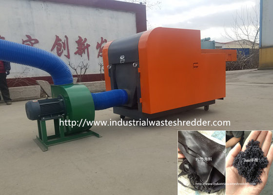 قیمت خوب PU Recycling Rag Cutting Machine چرم مصنوعی حیوانات چرمی خردکن خردکننده آنلاین