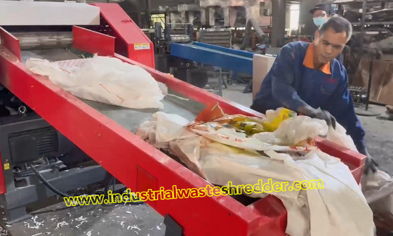 کیسه های بافتی پی پی کیسه های خرد کننده کیسه های پلی پروپیلن آسیاب ظرفیت بزرگ صرفه جویی در برق